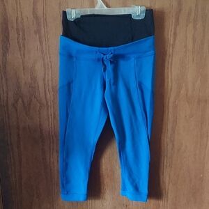 Lululemon Athletica Blue and Black Leggings Performance Bottoms
